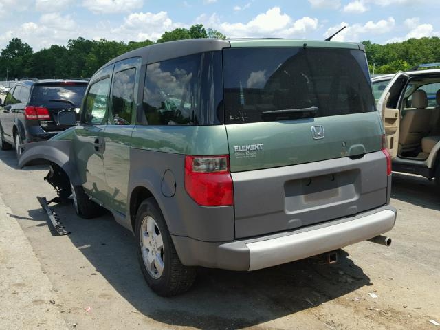 5J6YH28594L016753 - 2004 HONDA ELEMENT EX GREEN photo 3