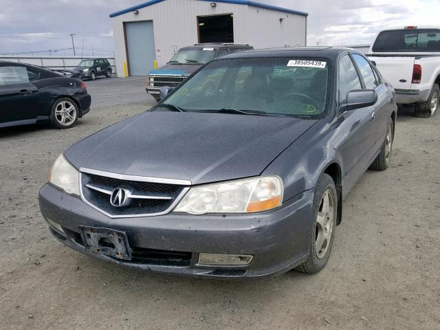 19UUA566X2A058042 - 2002 ACURA 3.2 TL GRAY photo 2