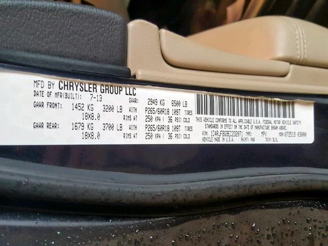 1C4RJFBG9EC232071 - 2014 JEEP GRAND CHER GRAY photo 10