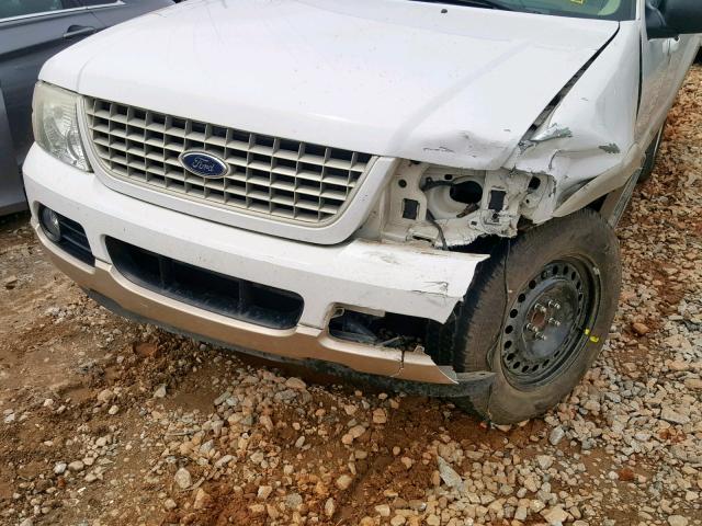 1FMZU64K75UA66938 - 2005 FORD EXPLORER E WHITE photo 9