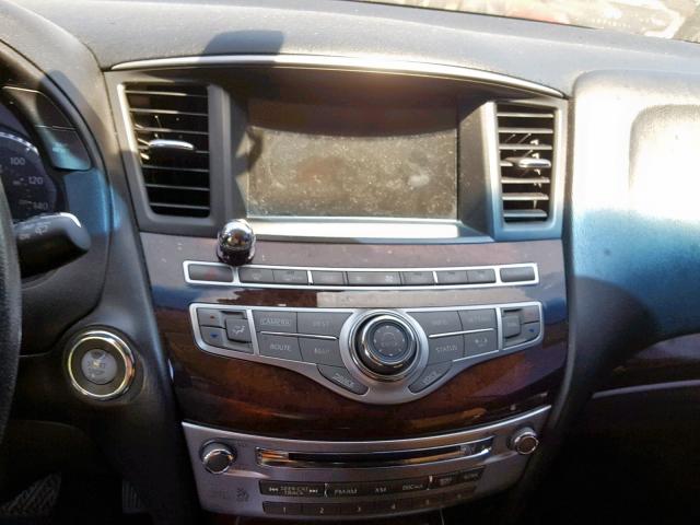 5N1AL0MM8DC306744 - 2013 INFINITI JX35 BLACK photo 9