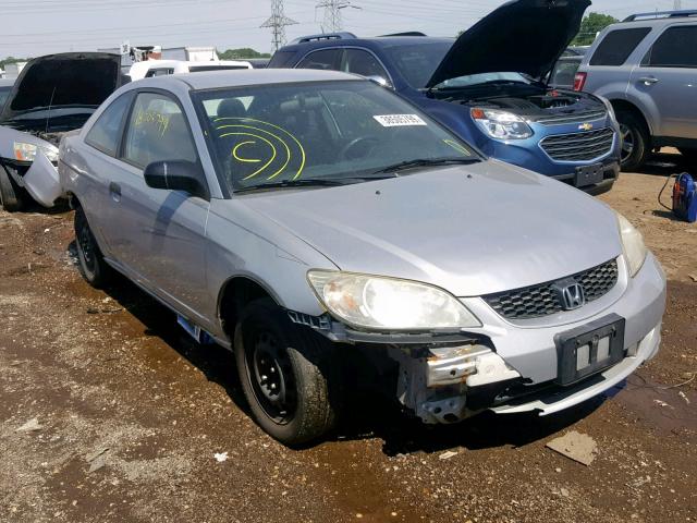 1HGEM22184L070122 - 2004 HONDA CIVIC DX V SILVER photo 1