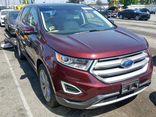 2FMPK3K85HBC09883 - 2017 FORD EDGE TITAN RED photo 1