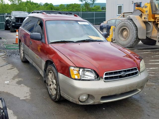 4S3BH675527617765 - 2002 SUBARU LEGACY OUT RED photo 1