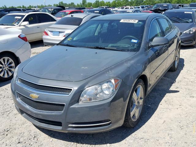 1G1ZH57B094273166 - 2009 CHEVROLET MALIBU 1LT GRAY photo 2