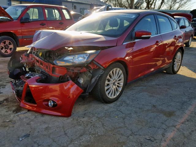 1FAHP3N22CL222364 - 2012 FORD FOCUS TITA RED photo 2