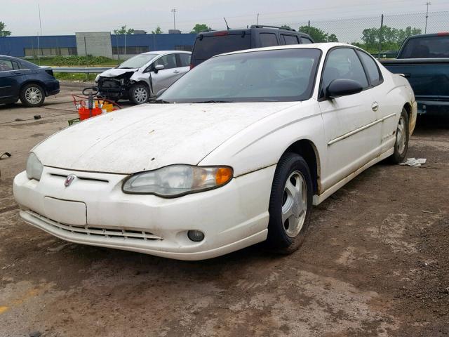 2G1WX12K539427557 - 2003 CHEVROLET MONTE CARL WHITE photo 2