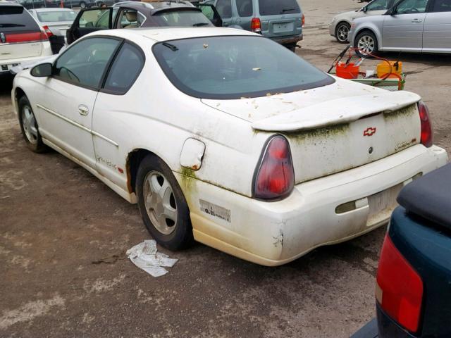 2G1WX12K539427557 - 2003 CHEVROLET MONTE CARL WHITE photo 3