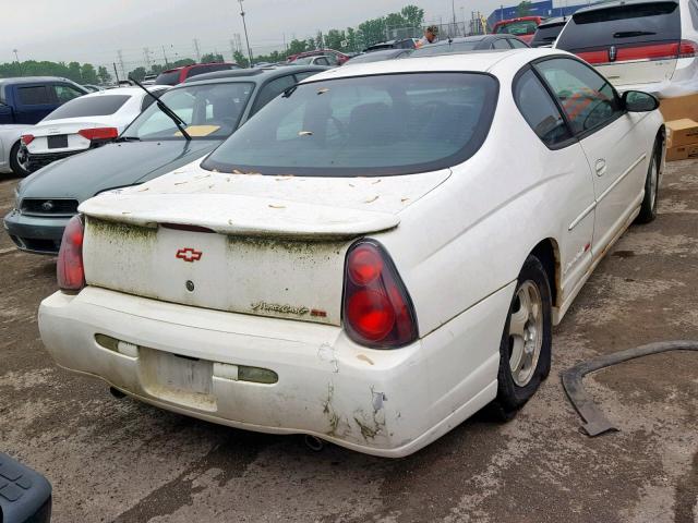 2G1WX12K539427557 - 2003 CHEVROLET MONTE CARL WHITE photo 4