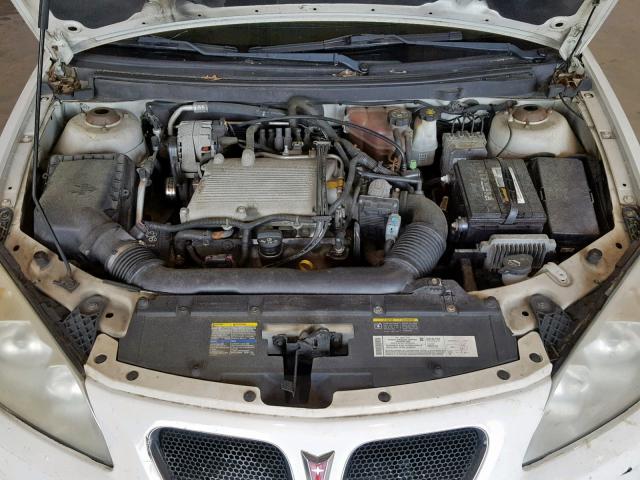 1G2ZH548554150283 - 2005 PONTIAC G6 GT WHITE photo 7