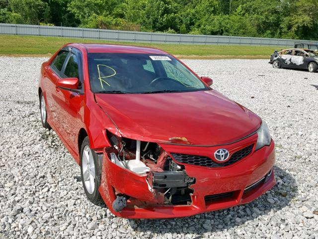 4T1BF1FK9CU533818 - 2012 TOYOTA CAMRY BASE RED photo 1