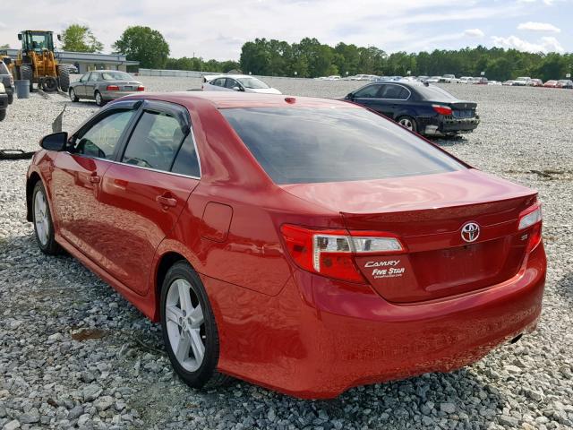 4T1BF1FK9CU533818 - 2012 TOYOTA CAMRY BASE RED photo 3