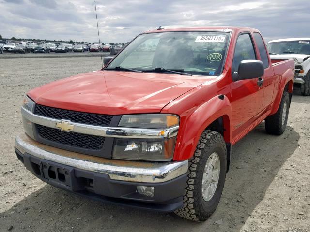 1GCDT196658127401 - 2005 CHEVROLET COLORADO RED photo 2