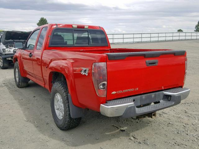 1GCDT196658127401 - 2005 CHEVROLET COLORADO RED photo 3