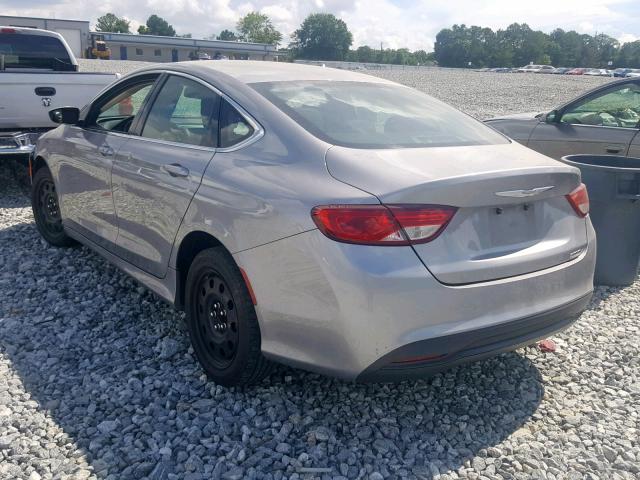 1C3CCCFB8FN597445 - 2015 CHRYSLER 200 LX GRAY photo 3