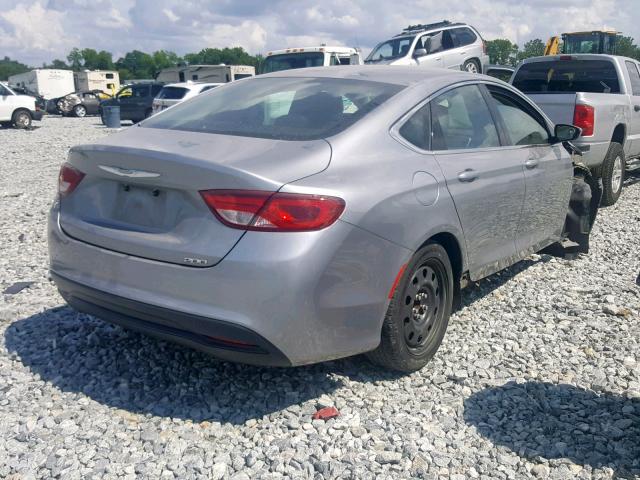 1C3CCCFB8FN597445 - 2015 CHRYSLER 200 LX GRAY photo 4