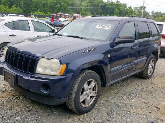 1J4GR48K85C685253 - 2005 JEEP GRAND CHER BLUE photo 2