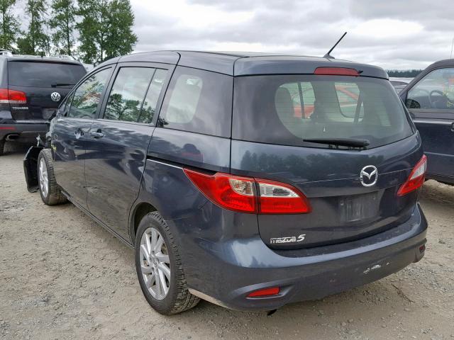 JM1CW2BLXC0130029 - 2012 MAZDA 5 GRAY photo 3