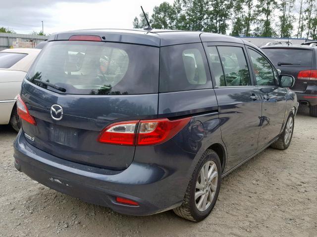 JM1CW2BLXC0130029 - 2012 MAZDA 5 GRAY photo 4