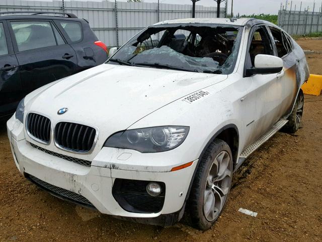 5UXFG2C50E0H10551 - 2014 BMW X6 XDRIVE3 WHITE photo 2
