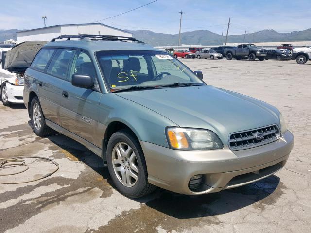 4S3BH675746600278 - 2004 SUBARU LEGACY OUT GREEN photo 1