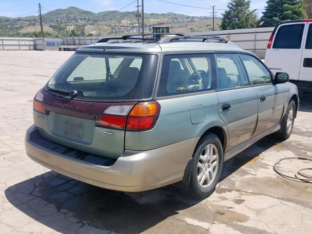 4S3BH675746600278 - 2004 SUBARU LEGACY OUT GREEN photo 4