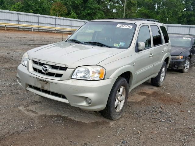 4F2CZ06175KM28971 - 2005 MAZDA TRIBUTE S GOLD photo 2