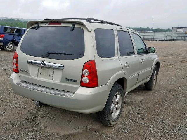 4F2CZ06175KM28971 - 2005 MAZDA TRIBUTE S GOLD photo 4