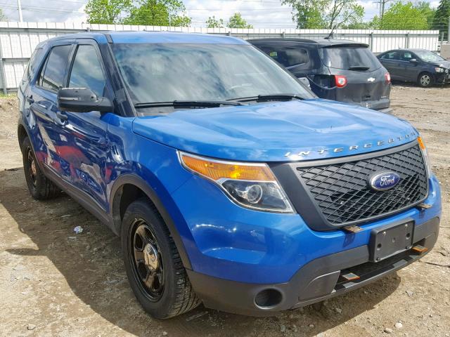 1FM5K8AT3EGC14160 - 2014 FORD EXPLORER P BLUE photo 1