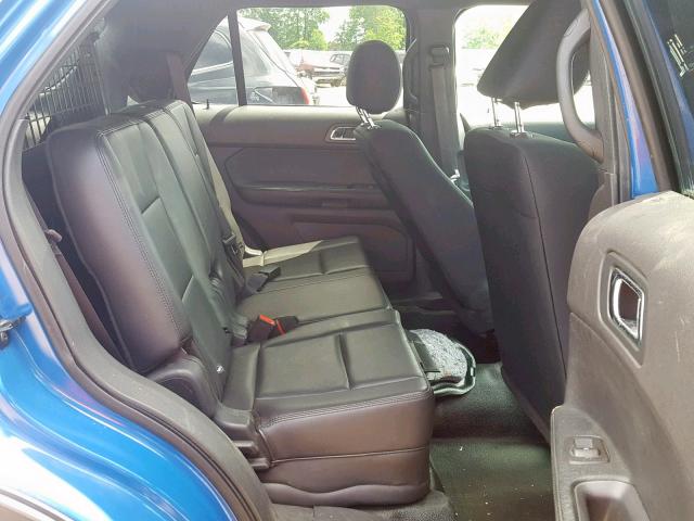 1FM5K8AT3EGC14160 - 2014 FORD EXPLORER P BLUE photo 6