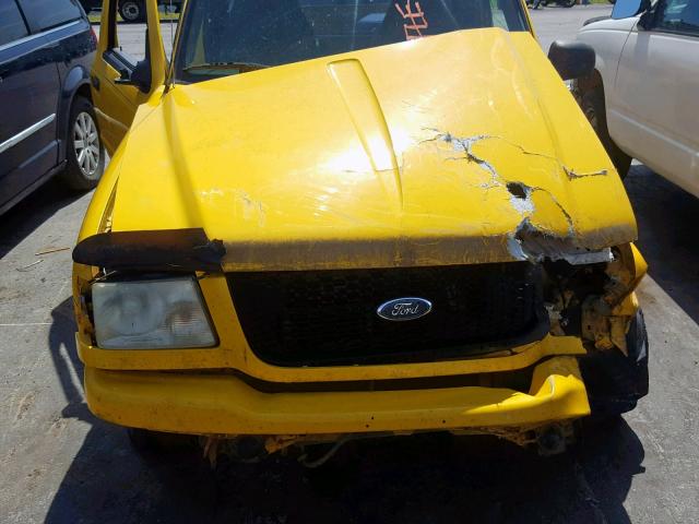 1FTYR10U62PB53154 - 2002 FORD RANGER YELLOW photo 7