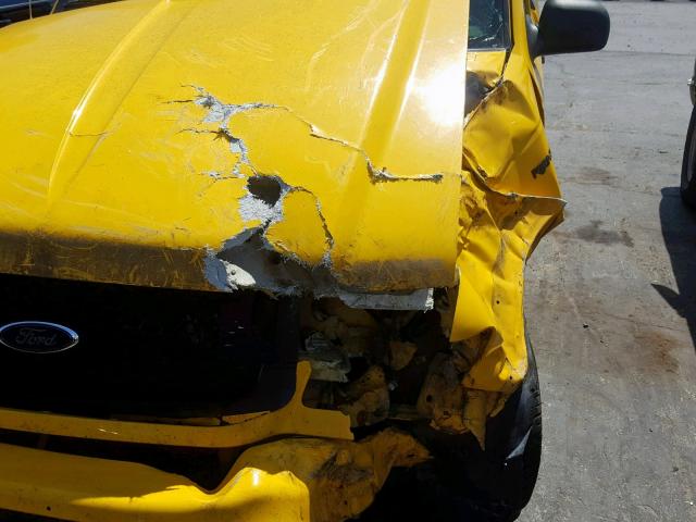 1FTYR10U62PB53154 - 2002 FORD RANGER YELLOW photo 9