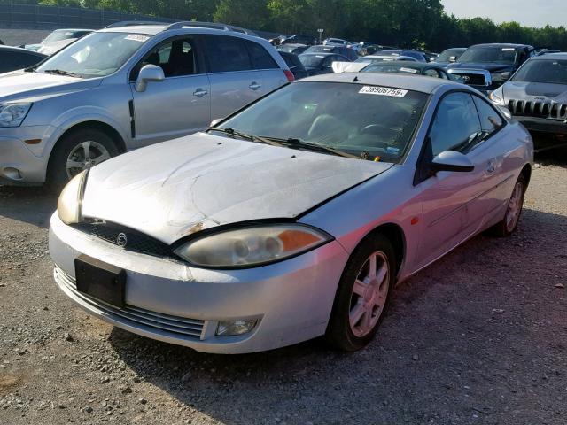 1ZWFT61L615605179 - 2001 MERCURY COUGAR SILVER photo 2