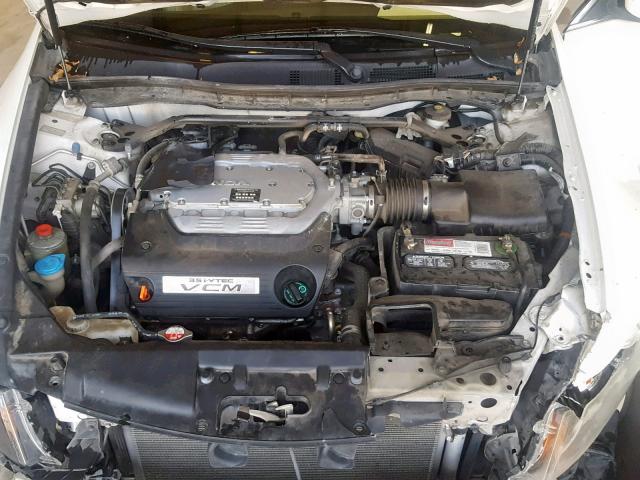 5KBCP3F83AB003387 - 2010 HONDA ACCORD EXL WHITE photo 7