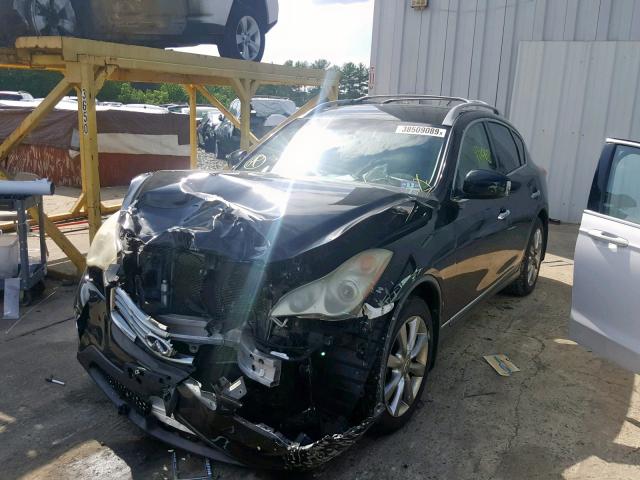 JNKAJ09F48M360772 - 2008 INFINITI EX35 BASE BLACK photo 2