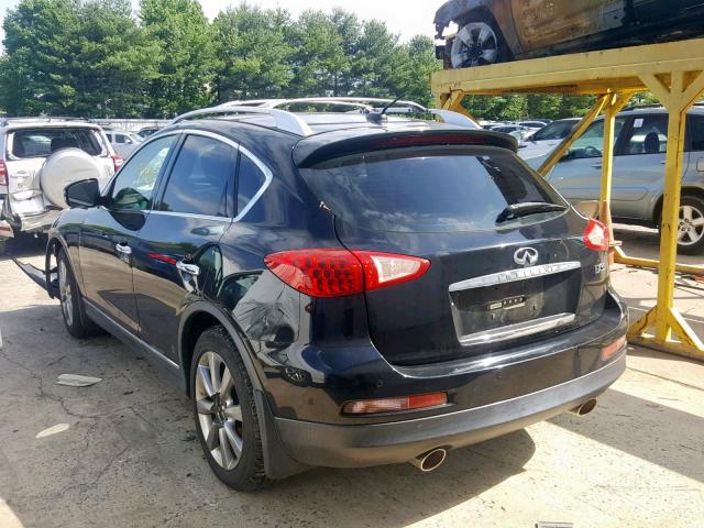 JNKAJ09F48M360772 - 2008 INFINITI EX35 BASE BLACK photo 3