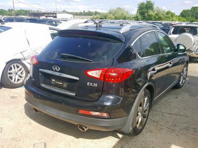 JNKAJ09F48M360772 - 2008 INFINITI EX35 BASE BLACK photo 4