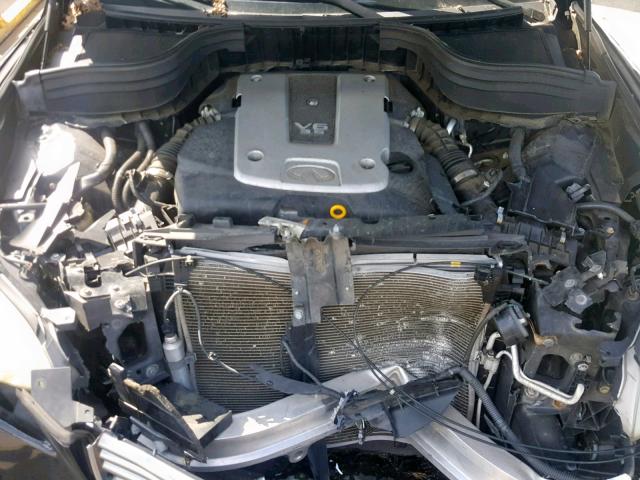 JNKAJ09F48M360772 - 2008 INFINITI EX35 BASE BLACK photo 7