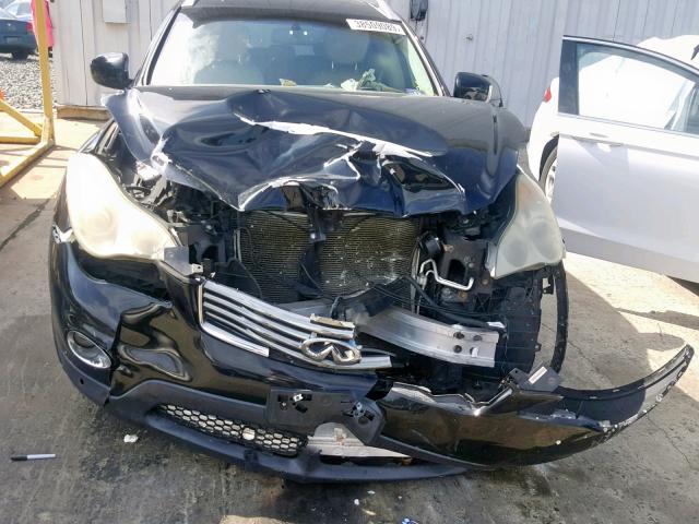 JNKAJ09F48M360772 - 2008 INFINITI EX35 BASE BLACK photo 9