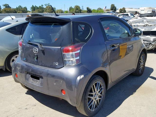 JTNJJXB00CJ009265 - 2012 TOYOTA SCION IQ GRAY photo 4