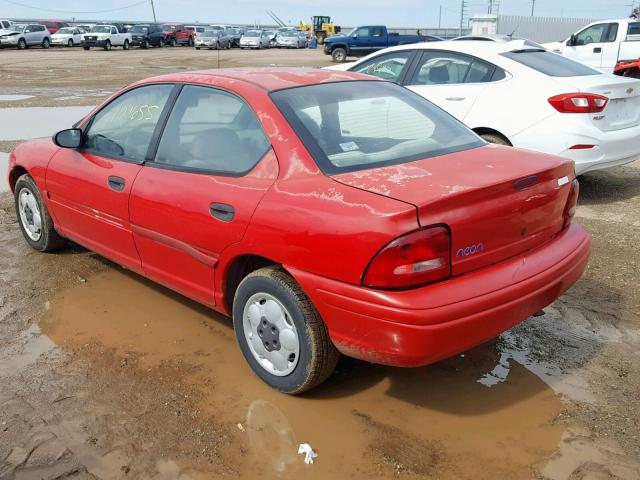 1B3ES47C1TD504868 - 1996 DODGE NEON HIGHL RED photo 3