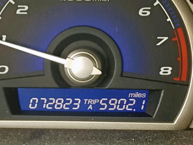 2HGFA16998H502419 - 2008 HONDA CIVIC EXL 灰色 照片 8