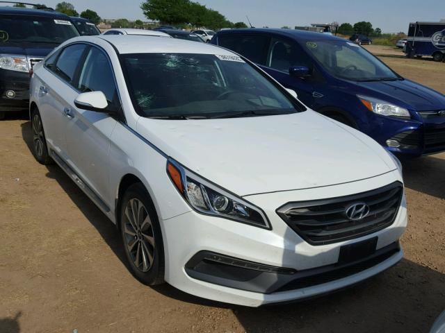 5NPE34AF5GH271110 - 2016 HYUNDAI SONATA SPO WHITE photo 1