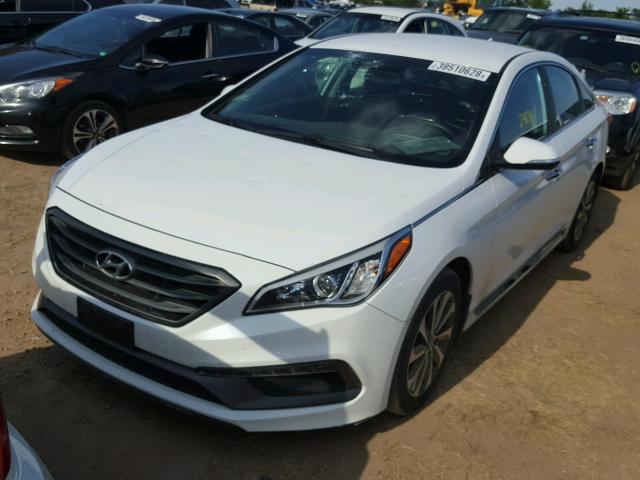 5NPE34AF5GH271110 - 2016 HYUNDAI SONATA SPO WHITE photo 2