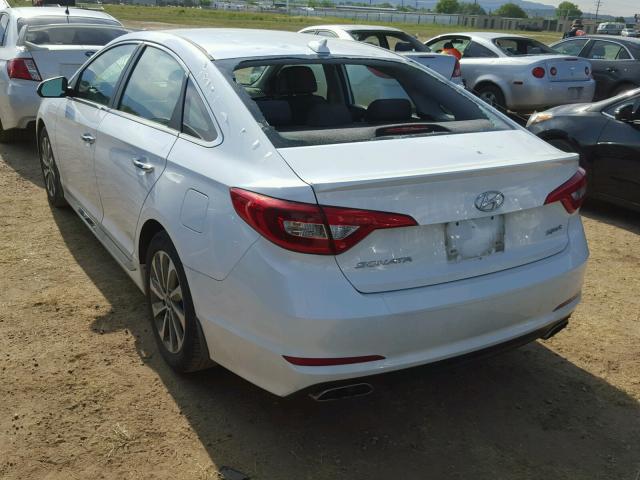 5NPE34AF5GH271110 - 2016 HYUNDAI SONATA SPO WHITE photo 3