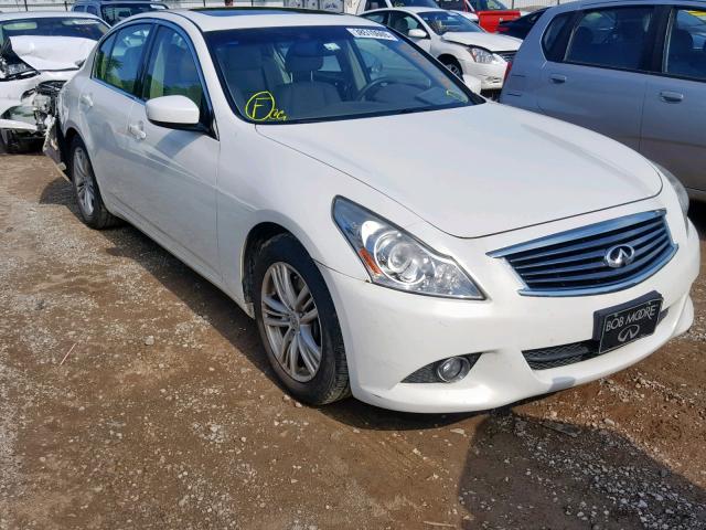 JN1CV6AP9DM715227 - 2013 INFINITI G37 BASE WHITE photo 1