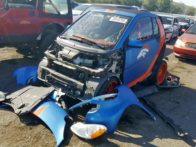 WMEEK31X48K143435 - 2008 SMART FORTWO PAS 蓝色 照片 2