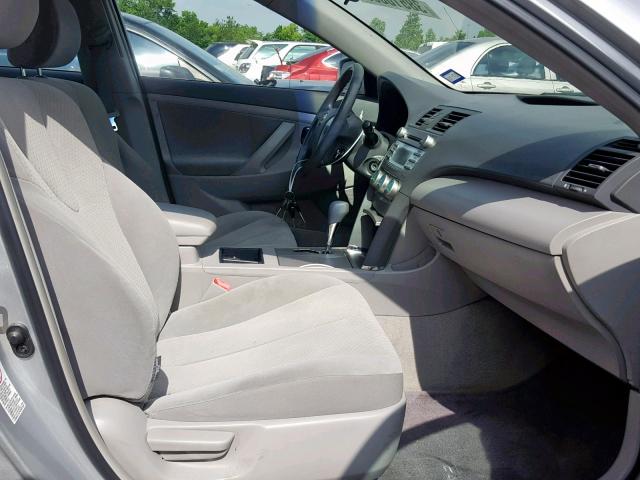 4T1BE46K97U172343 - 2007 TOYOTA CAMRY NEW SILVER photo 5