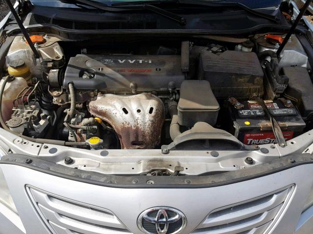 4T1BE46K97U172343 - 2007 TOYOTA CAMRY NEW SILVER photo 7