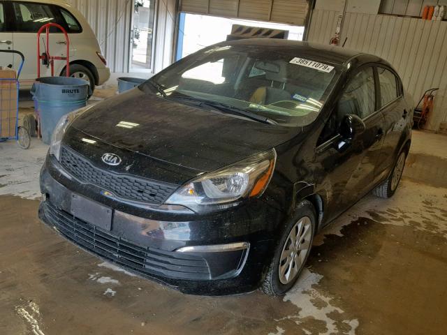 KNADM4A39H6049578 - 2017 KIA RIO LX BLACK photo 2